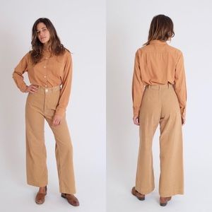 [RESERVED - DO NOT BUY] Jesse Kamm Corduroy Sailor Wide Leg Pants in Palomino